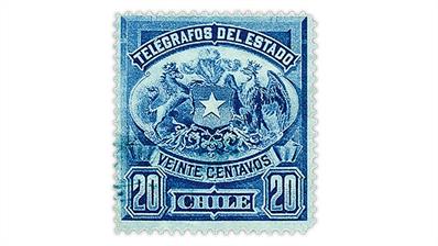 chile-1891-national-coat-arms-telegraph-postal-fiscal-stamp