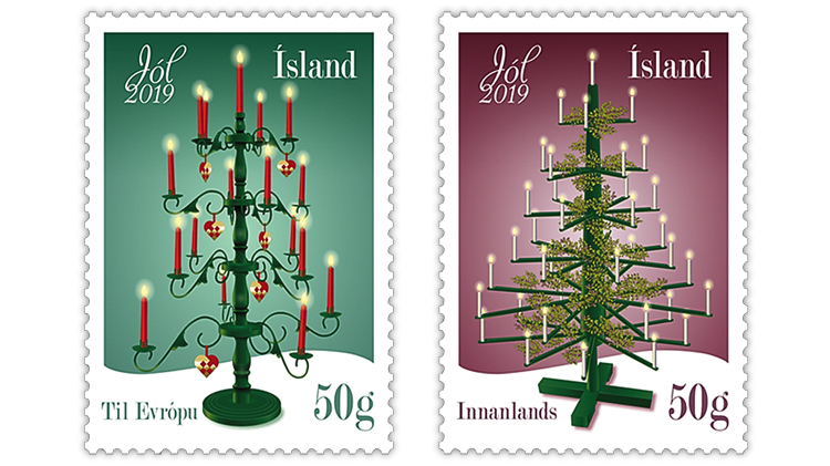 christmas-stamps-iceland-trees-candles