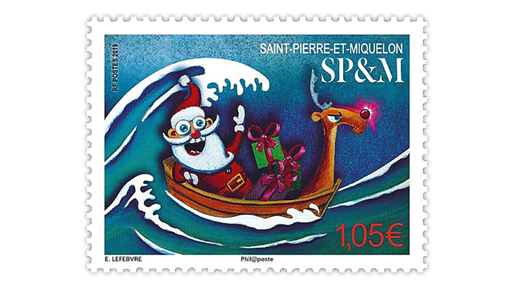 christmas-stamps-st-pierre-and-miquelon-santa-claus-rudolph