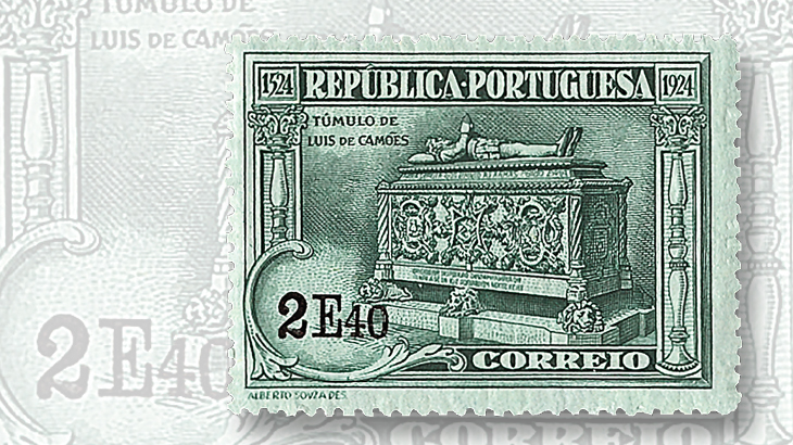 classic-stamps-world-portugal-1924-luis-camoens-monastery-grave