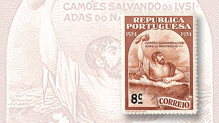 classic-stamps-world-portugal-1924-luis-camoens-set