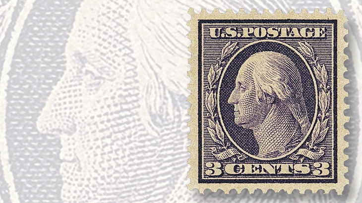 clipper-city-collection-1909-deep-violet-george-washington-stamp