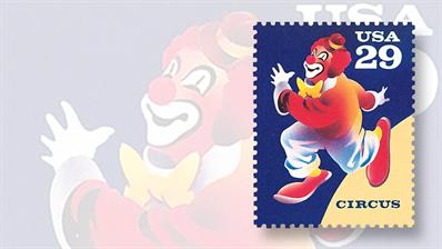 clown-stamp-1993-circus-block