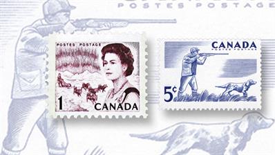 collecting-canada-working-dogs-pointer-sled-team-outdoor-recreation-centennial-defintive-stamps