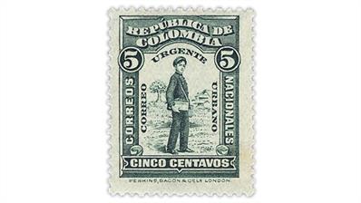 colombia-1917-messenger-special-delivery-stamp