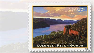 columbia-river-gorge-priority-mail-express-stamp-cost-to-collect