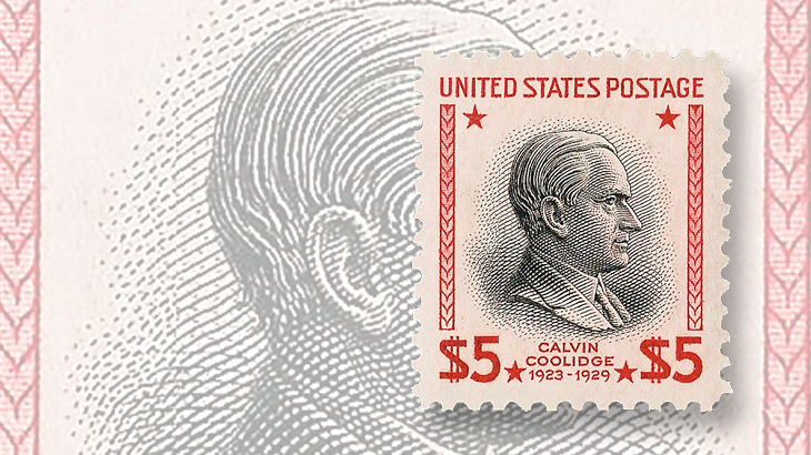 computers-and-stamps-siegel-website-2009-auction-dollar5-calvin-coolidge-jumbo-margins