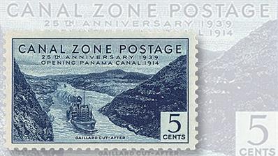 construction-operation-of-panama-canal-stamps