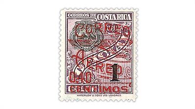 costa-rica-1930-overprinted-surcharged-airmail-stamp