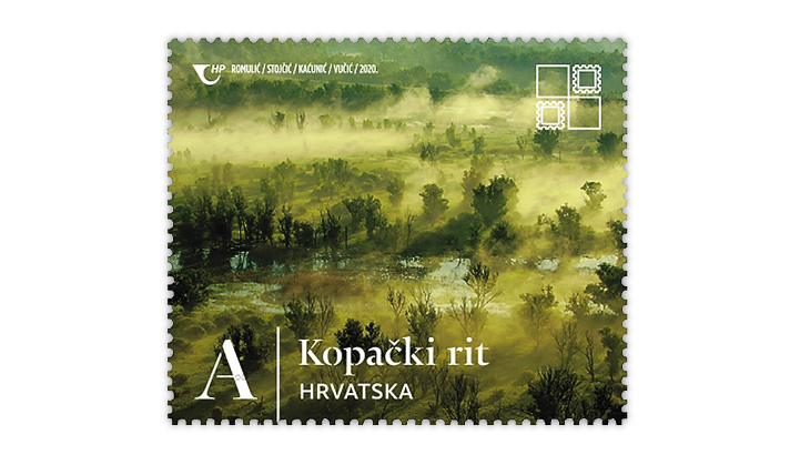 croatia-2020-natural-beauties-kopacki-rit-nature-park-stamp