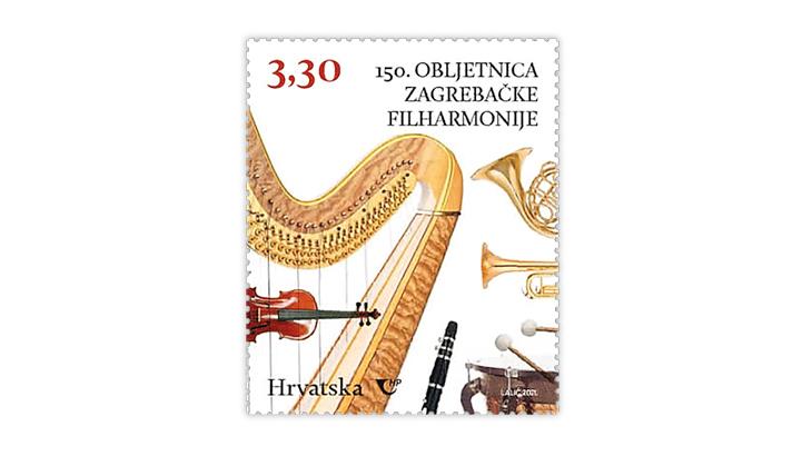 croatia-2021-zagreb-philharmonic-orchestra-stamp