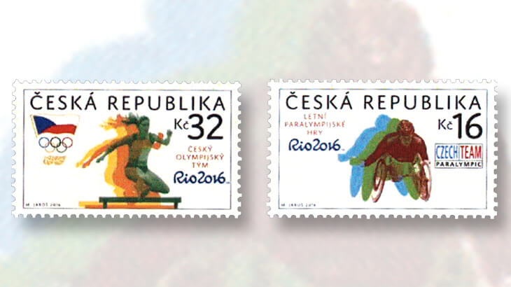 czech-republic-rio-2016-olympics-stamps