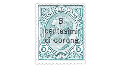 dalmatia-surcharge-centesimi-di-corona-stamp