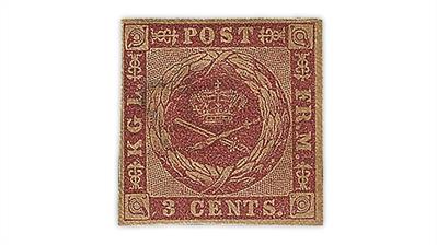 danish-west-indies-1856-coat-arms-stamp-brown-gum