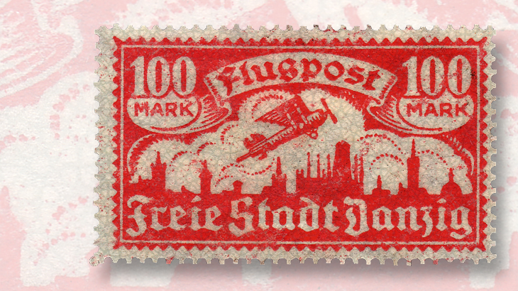 danzig-1923-airmail-stamp