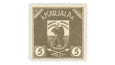 dead-country-karelia-1922-golfing-bear-stamp