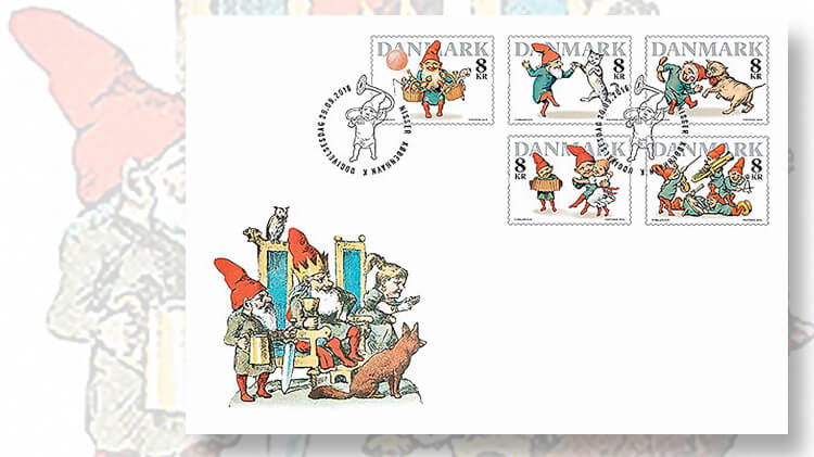 denmark-pixies-christmas-stamps-first-day-cover