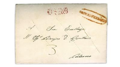 disinfected-1845-folded-letter-castelvetrano-sicily-palermo-italy