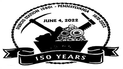 dubois-pennsylvania-sesquicentennial-postmark