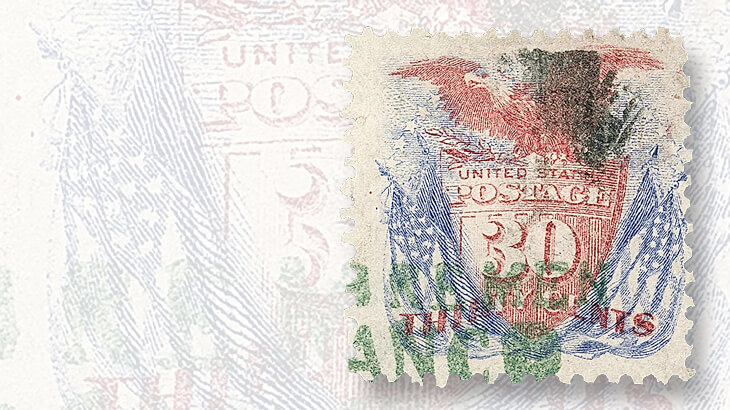 eagle-flags-stamp-with-german-postmark