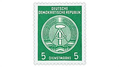 east-germany-1954-arms-republic-official-stamp