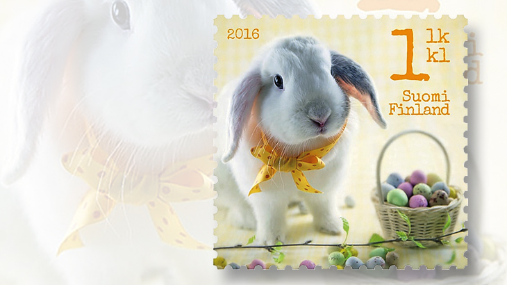 easter-greeting-stamps-2016-finland-rabbit