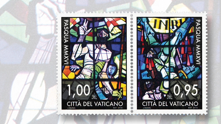 easter-greeting-stamps-2016-vatican-city-stained-glass-church