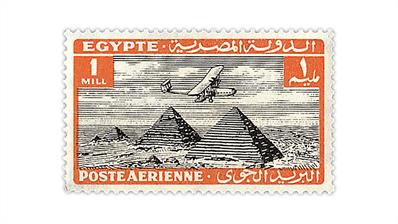 egypt-airplane-giza-pyramids-airmail-stamp