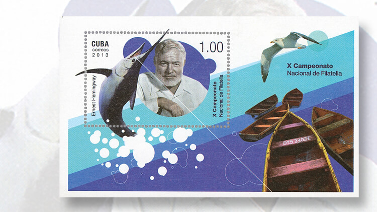 ernest-hemingway-cuba-souvenir-sheet