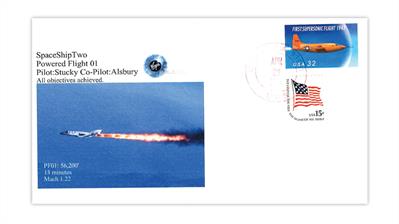 exploring-astrophilately-spaceshiptwo-2013-first-powered-flight