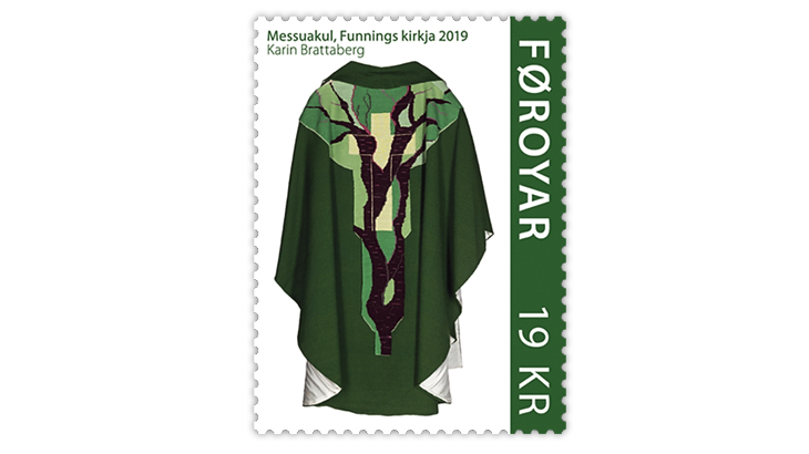 faroe-islands-funningur-church-chasuble-stamp