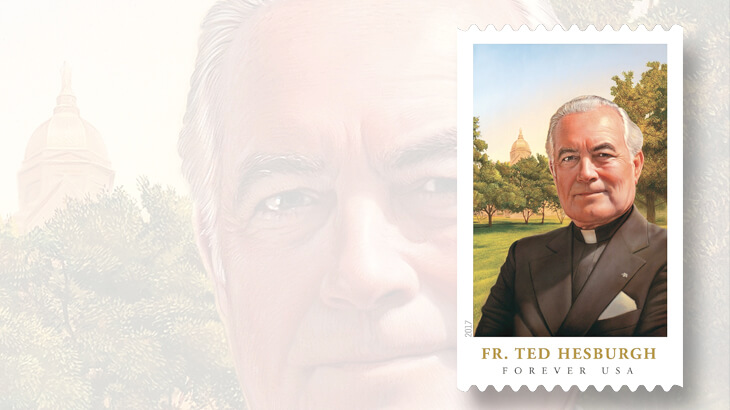 father-ted-hesburgh-commemorative-forever-coil-stamp