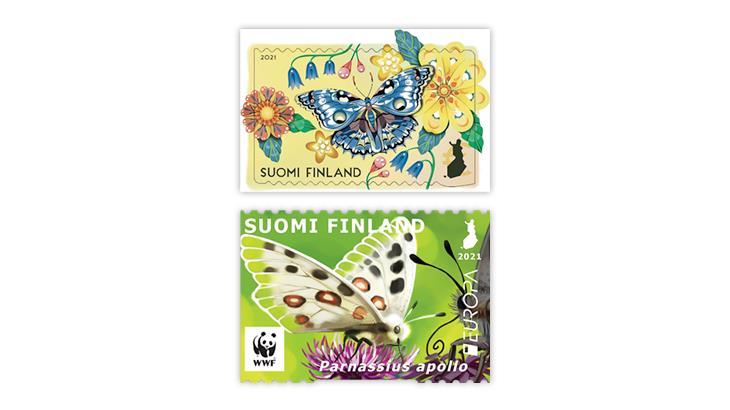 finland-2021-butterfly-stamps