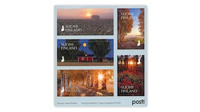 finland-2021-glimmer-fall-stamp-pane