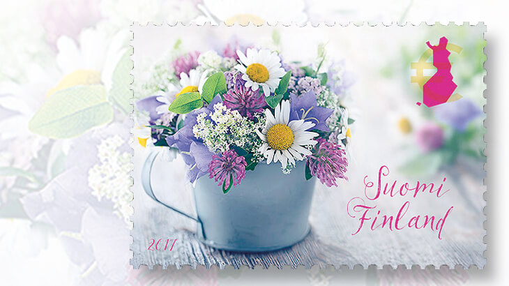 finland-summer-flowers-stamp