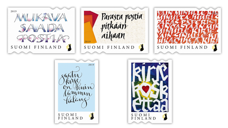 finland-touching-letter-calligraphy-contest-stamps