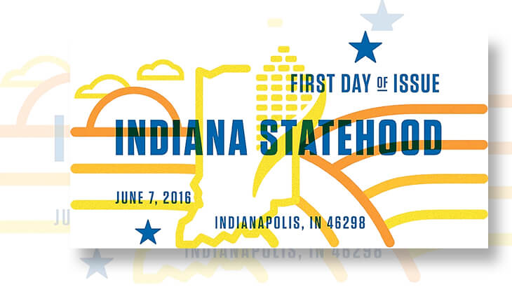 first-day-postmark-indiana-statehood-forever-stamp