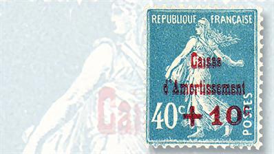 first-france-sinking-fund-semipostal-stamp