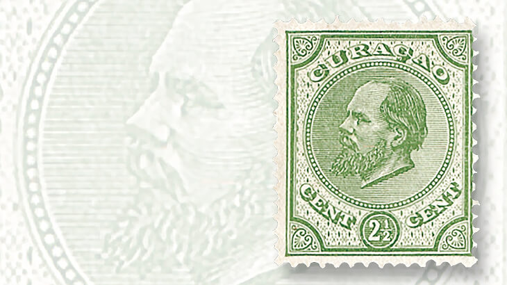 first-stamp-dutch-colony-curacao