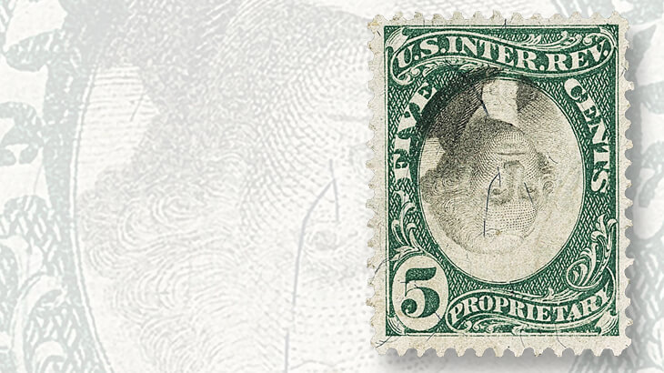 five-cent-proprietary-invert-stamp