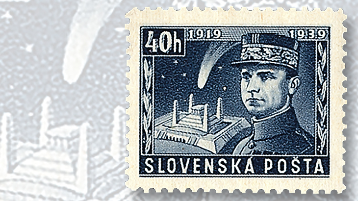 forty-h-general-stefanik-tomb-stamp