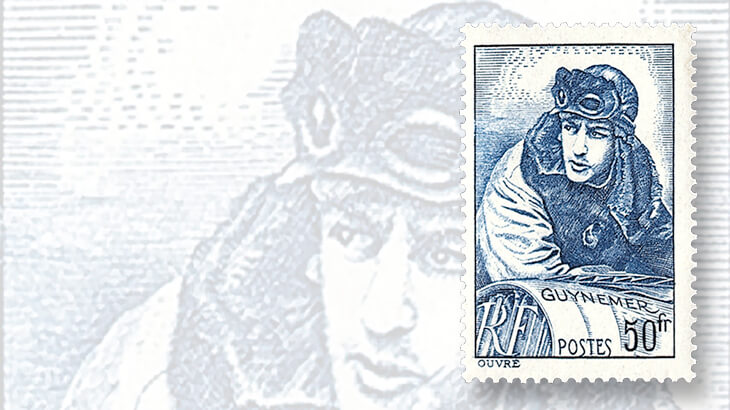 france-aviator-hero-georges-guynemer-stamp