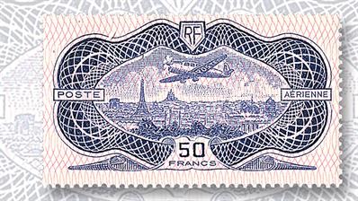 french-1936-50-franc-airmail-issue