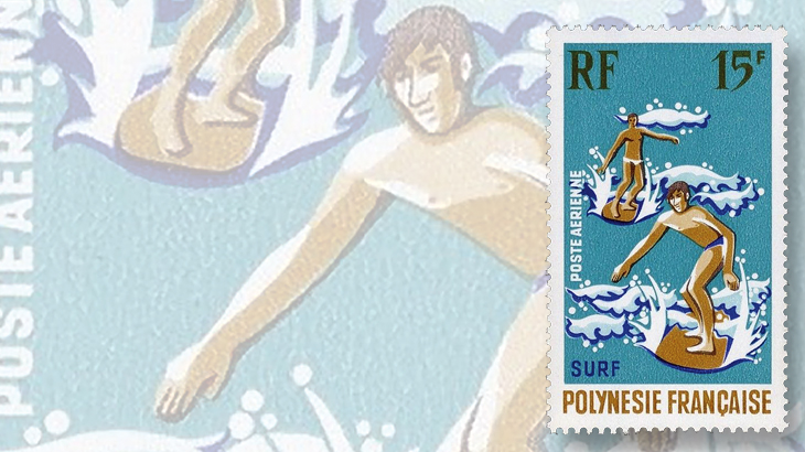 french-polynesia-surf-stamp