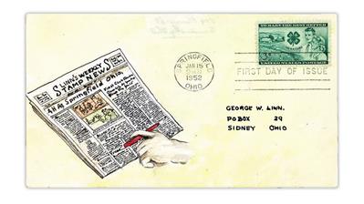 george-linn-1952-4h-clubs-first-day-cover