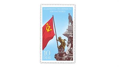 german-democratic-republic-red-army-solider-soviet-flag-stamp