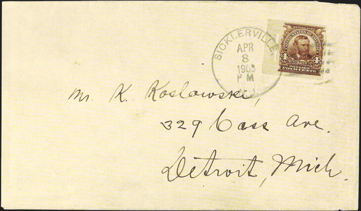 grant-stamp-schermack-perforations-1909-koslowski-cover