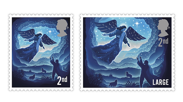 great-britain-2019-christmas-angel-second-class-stamps