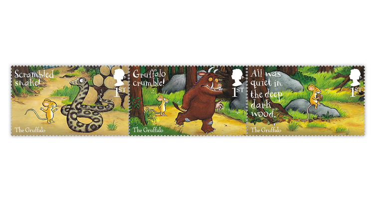 great-britain-2019-gruffalo-mouse-snake-stamps