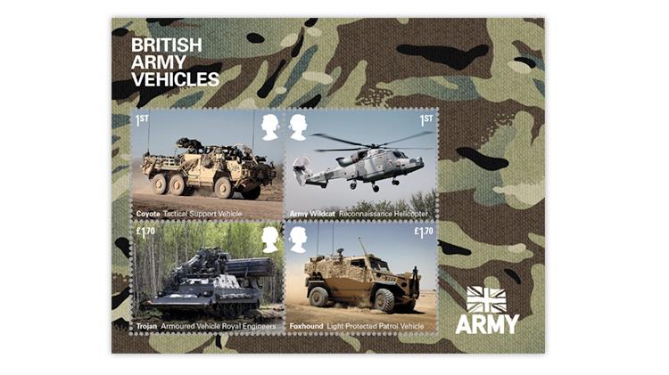 great-britain-2021-british-army-vehicles-stamps-pane